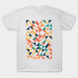 Fantastic Geometric Colourful Triangle Pattern T-Shirt